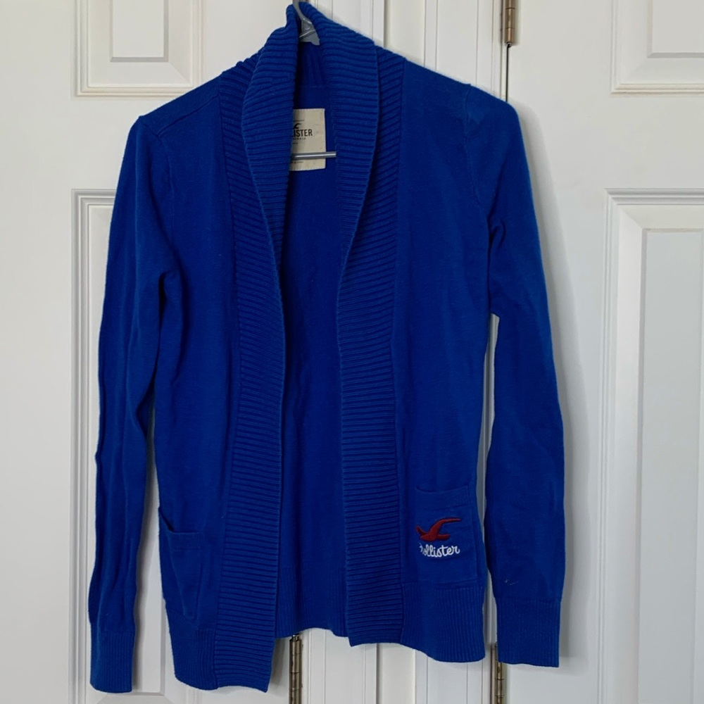 Hollister Blue Cardigan